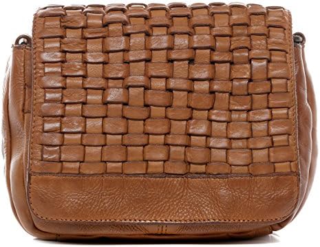 BACCINI® shoulder bag - woman handbag ROSA Vintage-Look | hobo cross-body bag women's bag light-brown leather