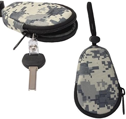 Waterproof Key Bag Pouch Keychain Holder Case for Outdoor Activities (ACU Camouflage)