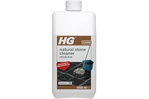 HG Czyszczenie do płytek z polerowanego kamienia naturalnego 1 l – do regularnego dokładnego bezpiecznego i szybkiego czyszczenia bez smug – skoncentrowany środek czyszczący do Moppingu