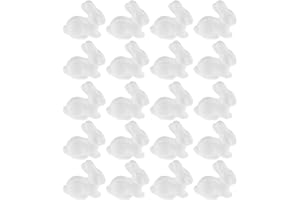 AMOSFUN 1 Set 20 Pcs Bubble Bunny Foam Round White Child Crafts