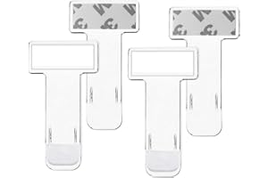 INGJIA 4 PCS Clip per Biglietto Parabrezza Supporto Trasparente Porta Ttessere Plastica Clip,Auto Porta Biglietti Trasparente,Porta Biglietti di parcheggio,per Auto, Camion e Roulotte
