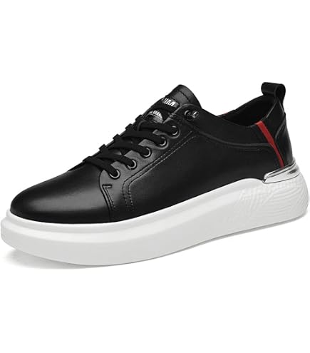 Sneaker Uomo Con Aumento Altezza 8 Cm - Scarpe Sportive Bianche Traspiranti E Comode Per Tempo Libero E Sport