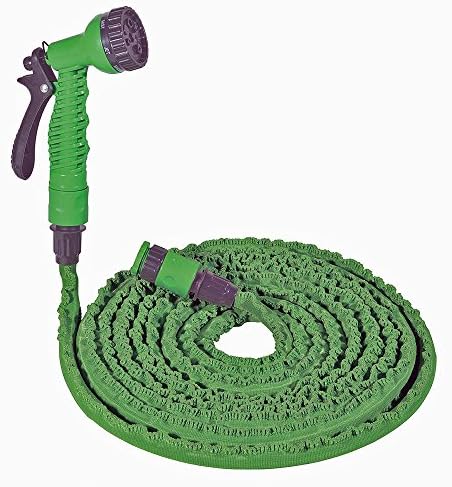 Expandable Garden Hose 30 m + Gun 7 Positions 2 Couplings