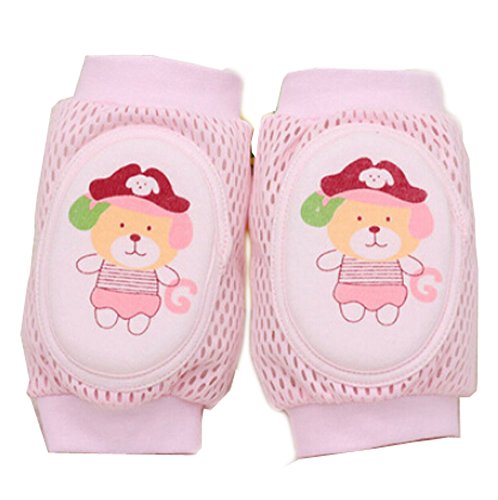 Cute Cotton Mesh Baby Leg Warmers Knee Pads/Protect-Dog,Pink
