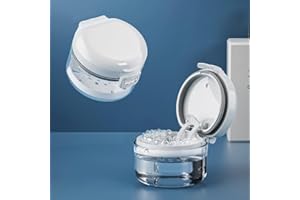 ESDALLINA 1 szt. automatyczny wznoszący się proteza pojemnik do kąpieli kubek pełna czysta pielęgnacja protez szelki kubek do czyszczenia