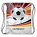 Produktbild Hanessa Deutschland Jutebeutel Weltmeisterschaft Fußball WM Sportbeutel Tüte Rucksack Beutel Tasche Gym Bag Gymsack Fashion Sport-Tasche Einkaufs-Tasche Weltmeister 2018 RU-DE02