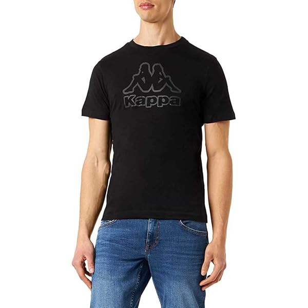 T-shirt uomo Axiom manica corta con scollo V in cotone elasticizzato con logo