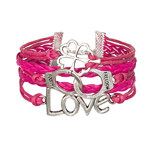 Fabulous Bijoux Pulsera Infinita Infinity Karma Cuero Tendencia Fashion