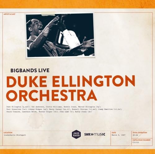 Duke Ellington Orchestra [1967] [Duke Ellington, Cat Anderson, Cootie Williams]  [Arthaus: 101722] [VINYL]