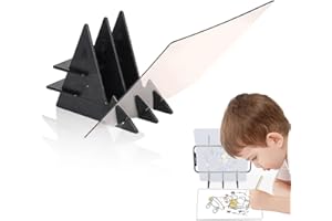 WUSJCOF Optisches Bild Zeichenbrett für Handy Tablets, Leichtes Kopierbrett, Tragbares Optischer Reflexion Zeichenbrett, Skizzierwerkzeug für Kinder Studenten Künstler (13,5x20cm)