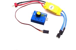 ZHIXTEU 3-Phase High-Power Brushless Motor Speed Controller Motor, Speed Regulator DC 12V 30A PWM Brushless Motor Driver with Server Test