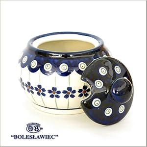[Boleslawiec / Boresuwavu~ietsu pottery ] Sugar pot S-166 ( Polish Pota Lee )