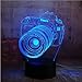 Produktbild Coole 3D Kamera Usb Led Lampe Dekoration Hause Kinder Schlaf 7 Farbwechsel Nachtlicht Illusion Schlafzimmer Tisch Schreibtischlampe Geschenk