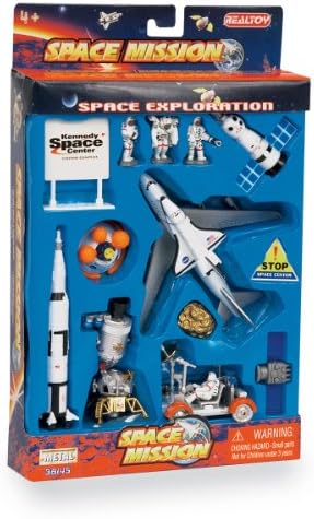 Action City RT38145K Space Playset Daron Mission 16 Piece Set with Kennedy Center Sign