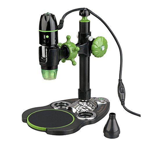 AmScope UBW500X02MP 5X-500X 2MP 8-LED Zoom Digital USB Microscope Endoscope XP/Vista/7/8 & Mac