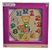Eichhorn Wooden Teaching Clock (13-Piece, Multi-Colour)
