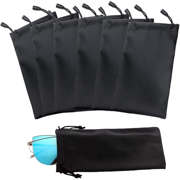 Panno Microfibra Pulizia Lenti Set 4 Custodie Occhiali In Pelle Morbida Portatili Impermeabili Con Panno 707486 - Foto 10