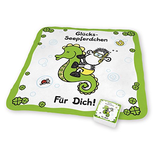 Sheepworld 59372 Magic Towel "Glücks-Seepferdchen für Dich!"