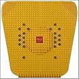 ACS MART Acupressure Mat For Foot Pain Accupressure Mats Pointed Board Plate Pyramid Accupressure Pad For Foot Magnetic Energy Booster (Economy Model)