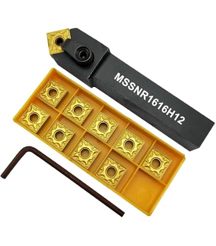 Kit Tornitura Esterna CNC – 3 Portautensili 5/8” + Inserti TNMG, WNMG, CNMG E Accessori