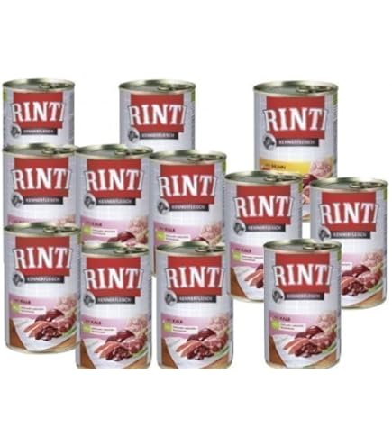 Rinti Hundefutter Nassfutter - 24 Dosen Multipack Mit 8-10 Sorten Für Erwachsene Hunde