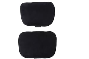 SUCHUANGUANG 2 Piezas Universal reposacabezas de Coche Clase S Almohada Ultra Suave para Mercedes Benz Maybach Almohada para el Cuello Negro