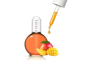 LALILL Olio per Cuticole 75ml – Olio per Unghie e Cuticole al Mango – Flacone con Pipetta – Idratante, Rigenerante – Uso Professionale e Domestico