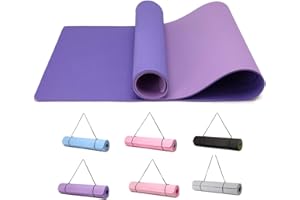 Good Nite Tappetino da ginnastica, yoga, fitness, antiscivolo, per allenamento, pilates, con tracolla, 183 x 61 x 0,6 cm