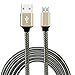 Produktbild Kingko Micro USB Kabel Syncwire USB Ladekabel - Schnellladekabel für Android Smartphones, Samsung, HTC, Sony, Nexus und mehr (Gold)