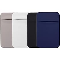 2 Porte-Cartes Pour Téléphone WKRTDY - Autocollant Arrière, Tissu Extensible - Pour Carte ID, Carte Bancaire