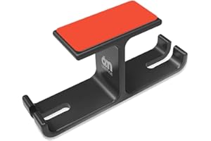 6amLifestyle Gaming Headphone Hanger, Aluminum Dual Headset Holder Hook Mount with Cable Organizer, Under Desk Design