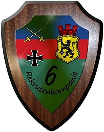 #8836 Coat of Arms / Wall Shield 6 Company Donnerberg Kaserne Rekrutenkompanie 6 Eschweiler Army Crest #7316