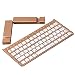 Produktbild HKJCC 2019 Neue Mini Tablet Bluetooth Tastatur ipad Tablet Phone klapp drahtlose Tastatur DREI System universal,Gold