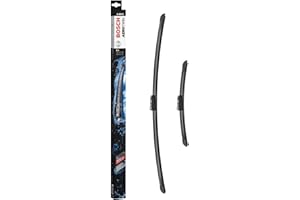 Bosch Balais d'Essuie–Glace Plats Aerotwin A404S, Longueur: 700mm/340mm – 1 Paire de Balais avant