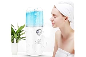 ‎PONGNAS Nano Gesichtsdampfer, 30ml Ultraschall Facial Spray Zerstäubung Nebel Spray Gesicht Feuchtigkeitsspendende Flüssigkeitszufuhr Handliche Maschine USB Aufladung für den Heimgebrauch
