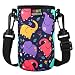 Produktbild Nuovoware Water Bottle Carrier, Premium Neoprene Portable Insulated Water Bottle Holder Bag 550ML with Adjustable Shoulder Strap Fit Stainless Steel & Plastic Bottles, Small Size, Colorful Elephant