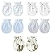 5-Packs Pretty Newborn/ Infant NO-Scratching Cotton Mittens For 0-3M One Size
