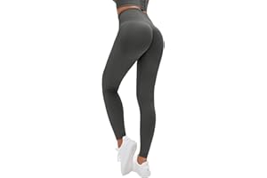 Lishang Leggins Sportivi da Donna Push Up Vita Alta Scrunch Pantaloni Palestra Dimagranti Anticellulite Pantacollant Fitness Leggings per Yoga Jogging