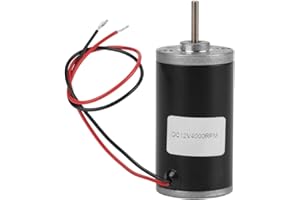 HILITAND Dc Motoren Dauermagnet 31Zy 6V 12V 24V 3500-8000Rpm Hochgeschwindigkeitsmotor Gleichstrommotor Für Diy Generator (12V 4000 U Min)