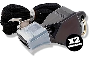 My Royale® - Silbato árbitro Profesional, 2 uds., Fox Classic, silbatos para Entrenadores de fútbol, Baloncesto, Voleibol, socorrista, Silbato Fox Profesional, para Deporte al Aire Libre o pabellón.