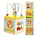 Produktbild Eizur Kinder Multifunctional Rund Hölzern Perlen Box Weisheit Bildung Clock Spielzeug Desktop-interaktive Spiele für Jungs Mädchen