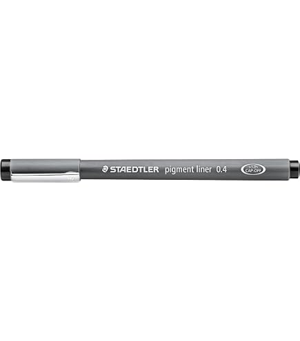 Staedtler Pigment Liner 308 0,4 Mm Nero – Confezione Da 3 Penne A Punta Fine | Inchiostro Indelebile E Waterproof | Per Disegno Tecnico - 3