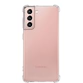 KZY İletişim Samsung Galaxy S21 ile uyumlu ile Uyumlu Kapak K&ouml;şe Korumalı Airbag Antishock Silikon Kılıf