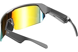 UOUNEACO Occhiali da ciclismo intelligenti GPS – Display HUD, Navigazione vocale, compatibile con iOS/Android, lenti intercambiabili, batteria 8 ore – per MTB, Smart Glasses, bici da strada e città