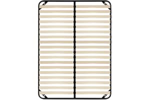 IZTOSS Sommier 140x190cm Sommiers à Lattes pour Adulte(140x190-0 Pied)