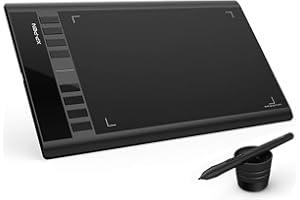 XP-Pen Star03 V2 12 Inch Graphic Tablet with Passive Stylus 8192 Levels and 8 Shortcuts Digital Drawing Tablet