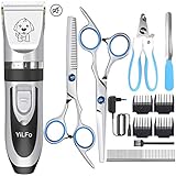 [Präzisions-Motor,geringe Vibrationen und Leise]❤ Schermaschine hund leise,befreien sie von der Arbeit Lärm mit nur etwa 55 db,auch kleine Tiere fühlen sich wohl und haben keine Angst mehr vor Haarschnitten. Leistungsstarker Motor, der sanft durch Tierhaare läuft, ohne Tierhaare zu quetschen und zu beschädigen.