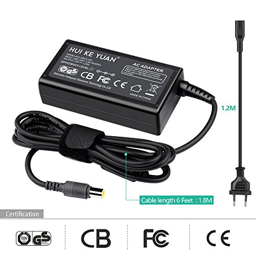 [TUV GS LISTED] HUIKEYUAN 20V 3,25A 65W Laptop Netzteil für Lenovo Thinkpad T400 T410 T420 T430 T430s T430u T530 T60 T61 T61p L412 L420 L430 L512 L530 R400 R61 T500 T510 T520; ThinkPad X1 X120e X131e X140e X220 X230; Edge 15 E430 E520 E530 E530C E545 W500, Stecker 7,9*5,5mm - 4