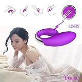 Female G Spot Wireless Vibrator for Couple, 100 Meter Remote Double Clitoral Vibrator, Adult Silicone Massager Sex Toy for Woman,Purple