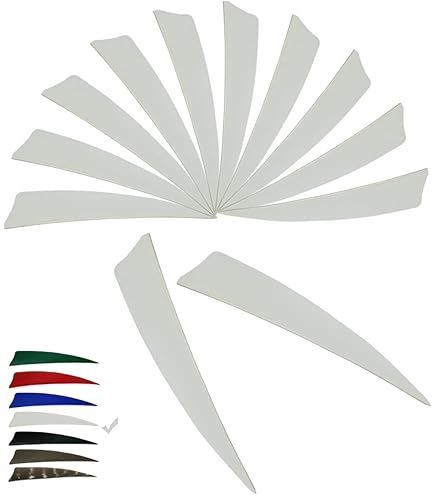 Flèches aubes 2/2.5/3/4/5 pouces, plumes en plastique pour bricolage